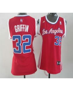 Clippers #32 Blake Griffin Red Women's Road Stitched NBA Jersey