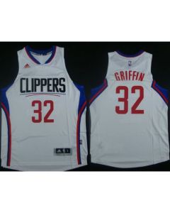 Clippers #32 Blake Griffin Stitched White NBA Jersey