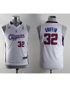 Clippers #32 Blake Griffin White Stitched Youth NBA Jersey