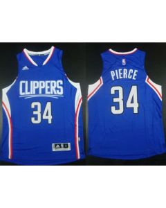 Clippers #34 Paul Pierce Blue Stitched NBA Jersey