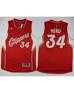 Clippers #34 Paul Pierce Red 2015-2016 Christmas Day Stitched NBA Jersey