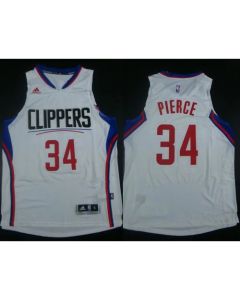 Clippers #34 Paul Pierce White Stitched NBA Jersey