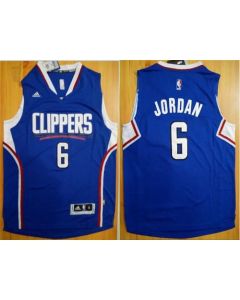 Clippers #6 DeAndre Jordan Blue Alternate Stitched NBA Jersey
