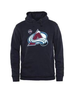 Colorado Avalanche Team Logo Pullover Hoodie Navy Blue