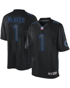 Colts #1 Pat McAfee Black Men's Stitched NFL Impact Limited Jersey