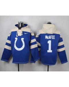 Colts #1 Pat McAfee Royal Blue Player Pullover NFL Hoodie