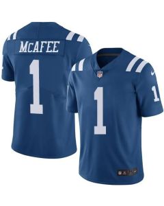 Colts #1 Pat McAfee Royal Blue Youth Stitched NFL Limited Rush Jersey