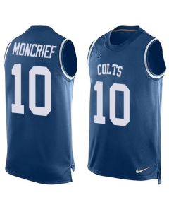 Colts #10 Donte Moncrief Royal Blue Team Color Men's Stitched NFL Limited Tank Top Jersey