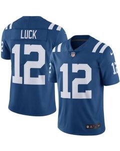 Colts #12 Andrew Luck Royal Blue Youth Stitched NFL Limited Rush Jersey