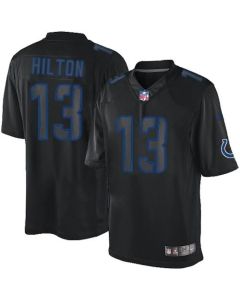Colts #13 T.Y. Hilton Black Men's Stitched NFL Impact Limited Jersey
