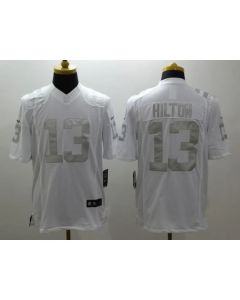 Colts #13 T.Y. Hilton White Men's Stitched NFL Limited Platinum Jersey