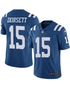 Colts #15 Phillip Dorsett Royal Blue Men's Stitched NFL Limited Rush Jersey