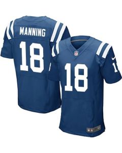 Colts #18 Peyton Manning Royal Blue Team Color Men's Stitched NFL Elite Jersey