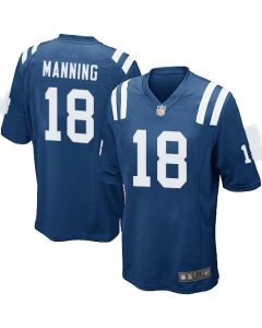 Colts #18 Peyton Manning Royal Blue Team Color Youth Stitched NFL Elite Jersey