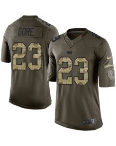 Colts #23 Frank Gore Green Men's Stitched NFL Limited Salute to Service Jersey