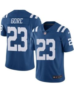 Colts #23 Frank Gore Royal Blue Men's Stitched NFL Limited Rush Jersey