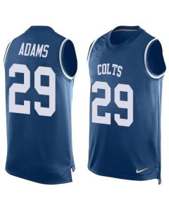 Colts #29 Mike Adams Royal Blue Team Color Men's Stitched NFL Limited Tank Top Jersey