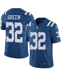 Colts #32 T.J. Green Royal Blue Men's Stitched NFL Limited Rush Jersey