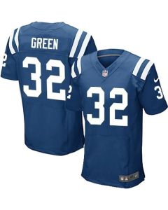 Colts #32 T.J. Green Royal Blue Team Color Men's Stitched NFL Elite Jersey
