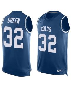 Colts #32 T.J. Green Royal Blue Team Color Men's Stitched NFL Limited Tank Top Jersey