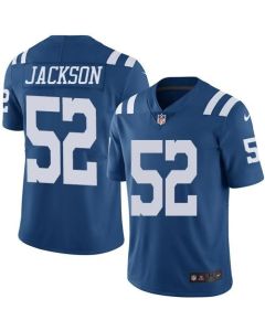 Colts #52 D'Qwell Jackson Royal Blue Men's Stitched NFL Limited Rush Jersey