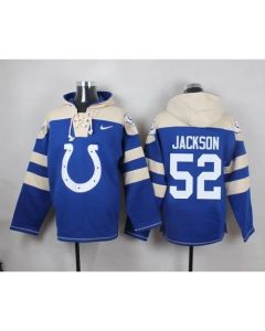 Colts #52 D'Qwell Jackson Royal Blue Player Pullover NFL Hoodie