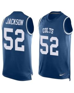 Colts #52 D'Qwell Jackson Royal Blue Team Color Men's Stitched NFL Limited Tank Top Jersey