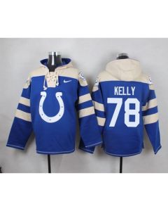 Colts #78 Ryan Kelly Royal Blue Player Pullover Hoodie