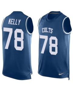 Colts #78 Ryan Kelly Royal Blue Team Color Men's Stitched NFL Limited Tank Top Jersey