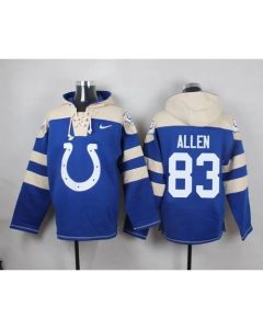 Colts #83 Dwayne Allen Royal Blue Player Pullover NFL Hoodie