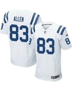 Colts #83 Dwayne Allen White Men's Stitched NFL Elite Jersey