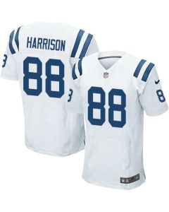 Colts #88 Marvin Harrison White Men's Stitched NFL Elite Jersey