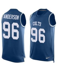 Colts #96 Henry Anderson Royal Blue Team Color Men's Stitched NFL Limited Tank Top Jersey