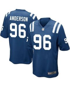 Colts #96 Henry Anderson Royal Blue Team Color Youth Stitched NFL Elite Jersey