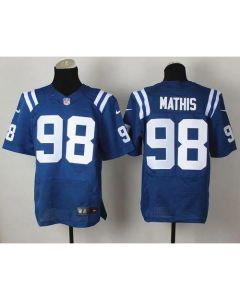 Colts #98 Robert Mathis Royal Blue Team Color Men's Stitched NFL Elite Jersey