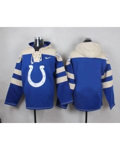 Colts Blank Royal Blue Player Pullover NFL Hoodie