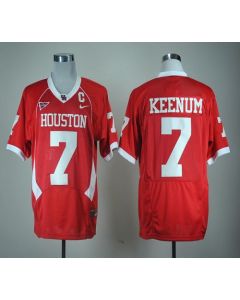 Cougars #7 Case Keenum Red C-USA Patch Stitched NCAA Jersey