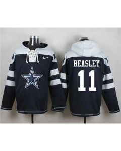 Cowboys #11 Cole Beasley Navy Blue Player Pullover NFL Hoodie