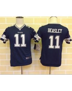Cowboys #11 Cole Beasley Navy Blue Team Color Youth Stitched NFL Elite Jersey