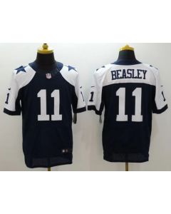 Cowboys #11 Cole Beasley Navy Blue Thanksgiving Throwback Men's Stitched NFL Elite Jersey