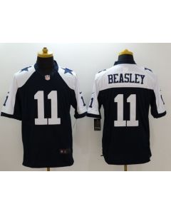 Cowboys #11 Cole Beasley Navy Blue Thanksgiving Throwback Men's Stitched NFL Limited Jersey