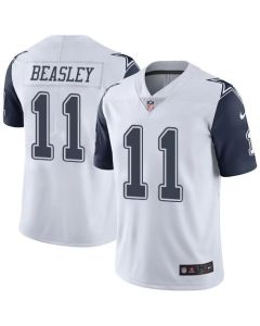 Cowboys #11 Cole Beasley White Men's Stitched NFL Limited Rush Jersey