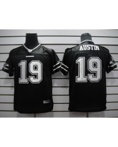 Cowboys #19 Miles Austin Black Shadow Stitched Youth NFL Jersey
