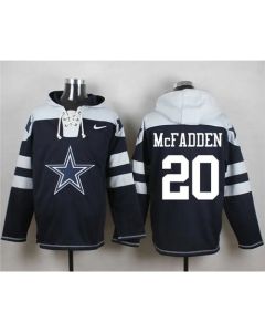 Cowboys #20 Darren McFadden Navy Blue Player Pullover NFL Hoodie