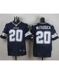 Cowboys #20 Darren McFadden Navy Blue Team Color Men's Stitched NFL Elite Jersey