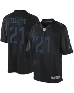 Cowboys #21 Ezekiel Elliott Black Men's Stitched NFL Impact Limited Jersey