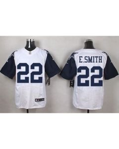 Cowboys #22 Emmitt Smith White Men's Stitched NFL Elite Rush Jersey