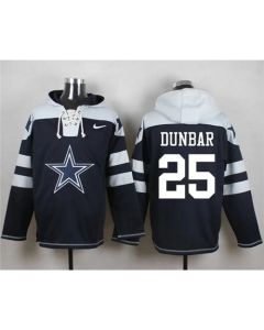 Cowboys #25 Lance Dunbar Navy Blue Player Pullover NFL Hoodie