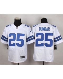 Cowboys #25 Lance Dunbar White Men's Stitched NFL Elite Jersey