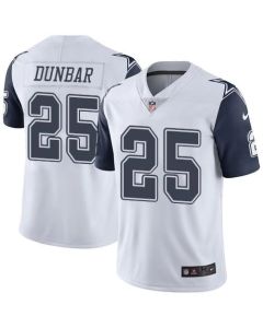 Cowboys #25 Lance Dunbar White Youth Stitched NFL Limited Rush Jersey